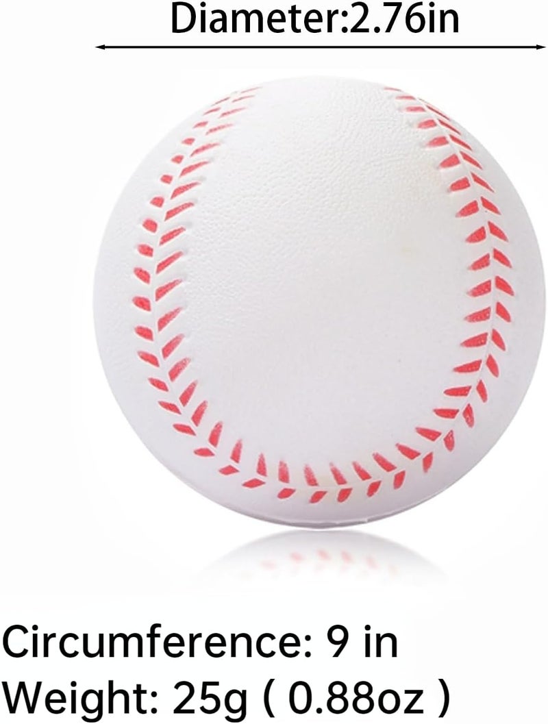 INTOWIND 12 Pack Foam Baseballs Softballs Foam Training Ball for Kids Beginners, 9 inch Practice Baseballs Tballs, Safe Throwing, Catching and Batting Practice - Image 4